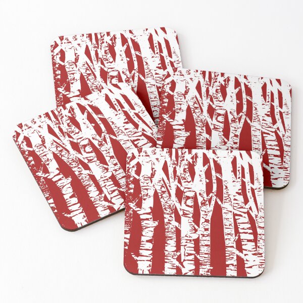 Item preview, red trees ,white forest designed and sold by Krzysztof Patalas.