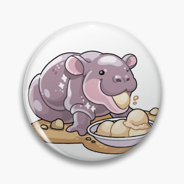 Item preview, Moo Deng Sticker  designed and sold by Literallyneon.