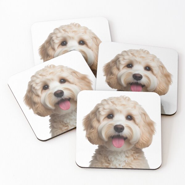 Item preview, Cream Cockapoo, Cream Doodle designed and sold by LittleRedDogArt.