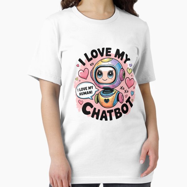 Item preview, I Love my Ai Chatbot Funny Cute AI Chatbot Memes Tshirts Stickers More designed and sold by 100xGifts.