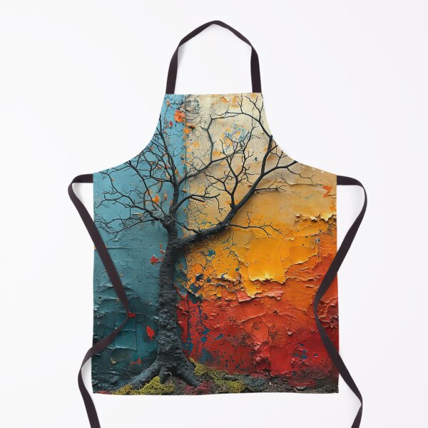 Item preview, Three-dimensional autumn tree collages with vibrant colors designed and sold by Piotrek0001.