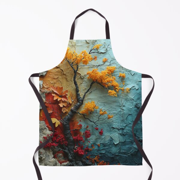 Item preview, Three-dimensional autumn tree collages with vibrant colors designed and sold by Piotrek0001.
