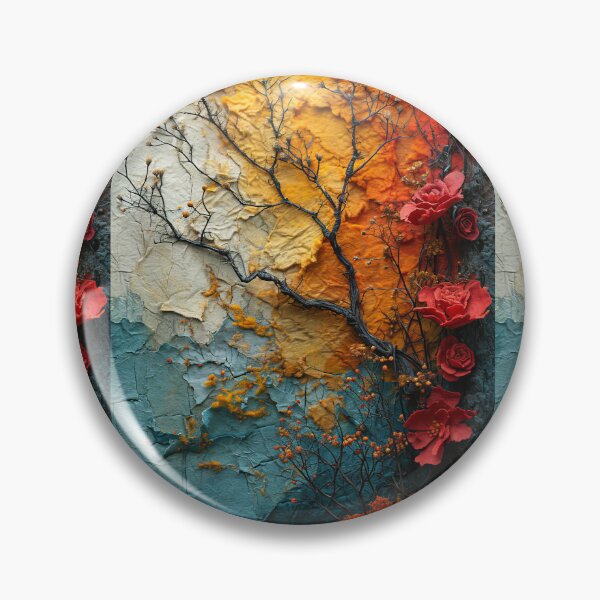 Item preview, Three-dimensional autumn tree collages with vibrant colors designed and sold by Piotrek0001.