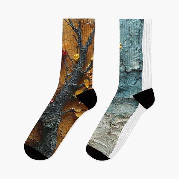 Item preview, Three-dimensional autumn tree collages with vibrant colors designed and sold by Piotrek0001.