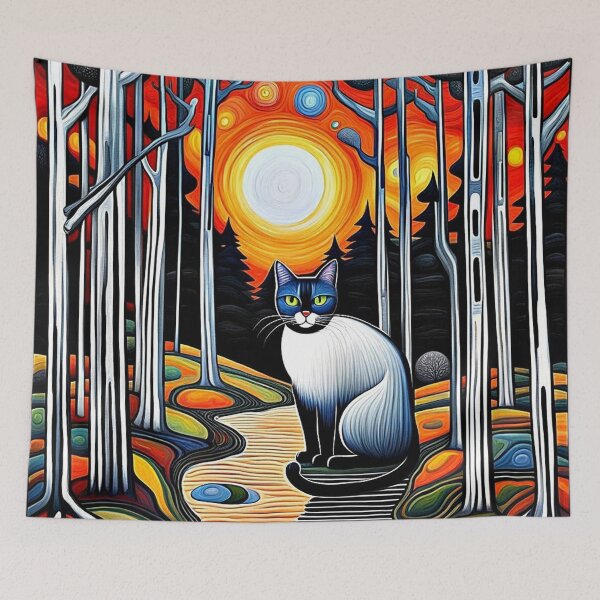 Item preview, Cat in the Forest designed and sold by George Hutton Hunter.