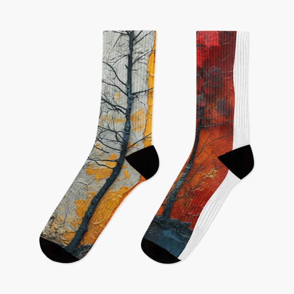 Item preview, Three-dimensional autumn tree collages with vibrant colors designed and sold by Piotrek0001.