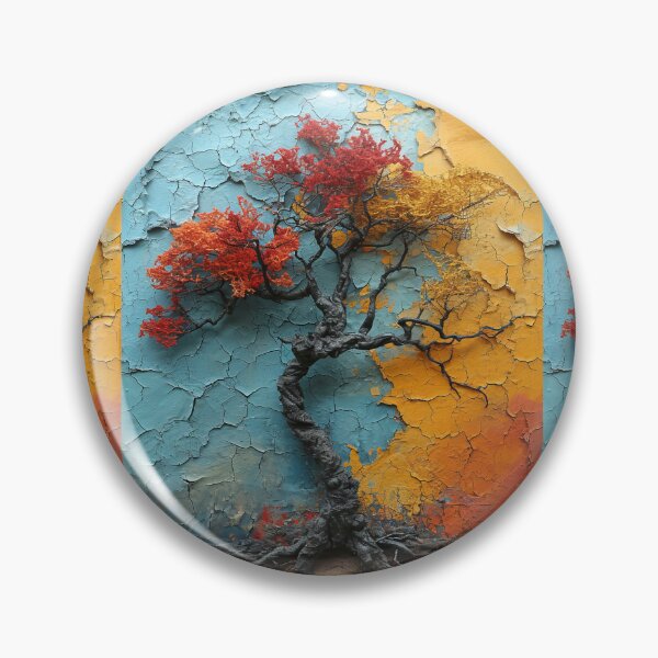 Item preview, Three-dimensional autumn tree collages with vibrant colors designed and sold by Piotrek0001.
