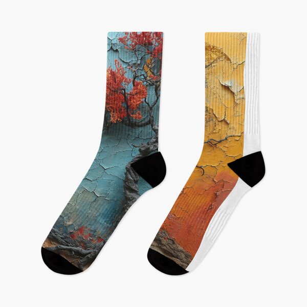 Item preview, Three-dimensional autumn tree collages with vibrant colors designed and sold by Piotrek0001.