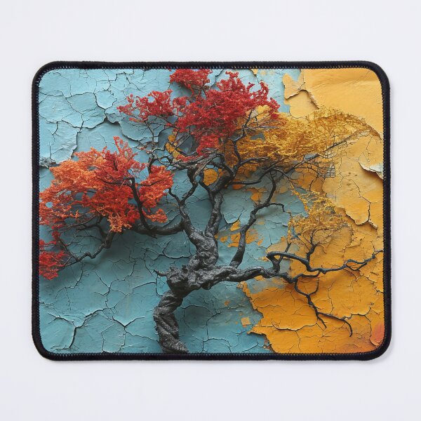 Item preview, Three-dimensional autumn tree collages with vibrant colors designed and sold by Piotrek0001.