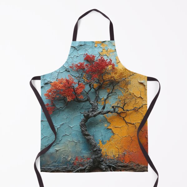 Item preview, Three-dimensional autumn tree collages with vibrant colors designed and sold by Piotrek0001.