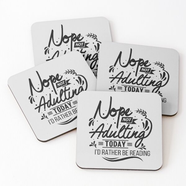 Item preview, Not Adulting, I'd Rather Be Reading designed and sold by LoveAndSage.
