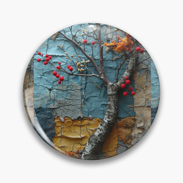Item preview, Three-dimensional autumn tree collages with vibrant colors designed and sold by Piotrek0001.