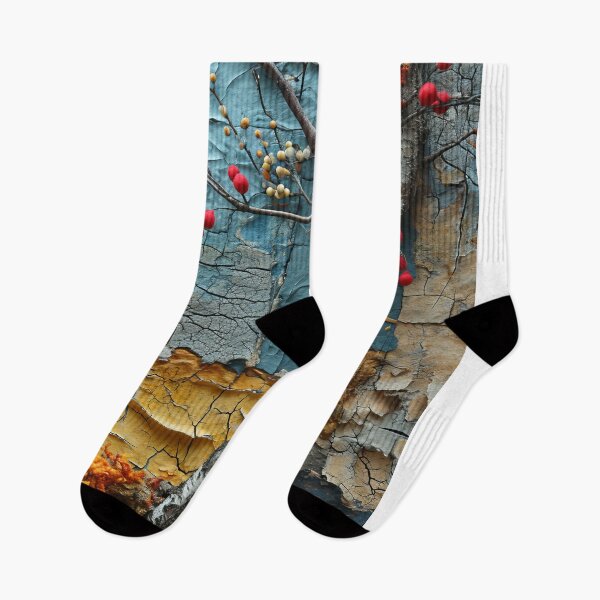 Item preview, Three-dimensional autumn tree collages with vibrant colors designed and sold by Piotrek0001.