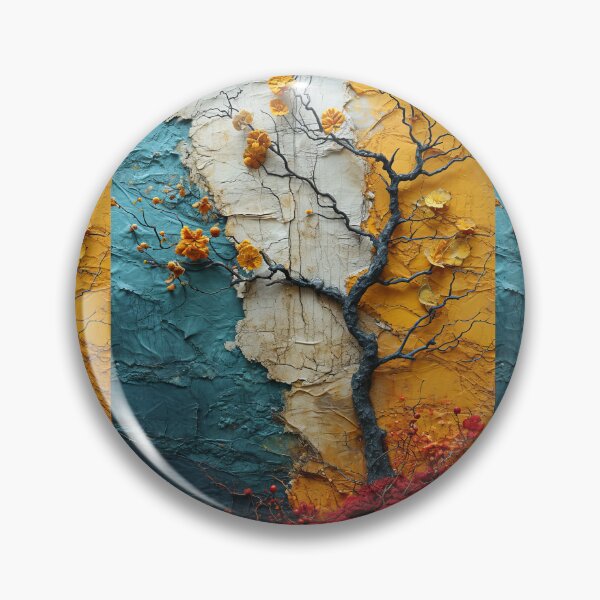 Item preview, Three-dimensional autumn tree collages with vibrant colors designed and sold by Piotrek0001.