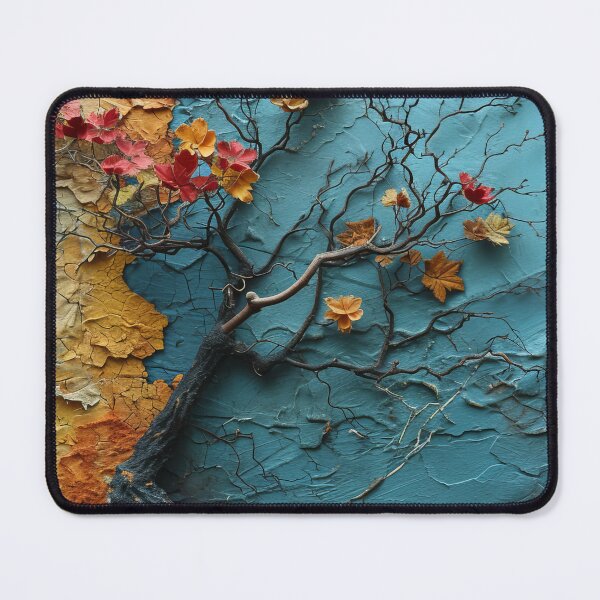 Item preview, Three-dimensional autumn tree collages with vibrant colors designed and sold by Piotrek0001.