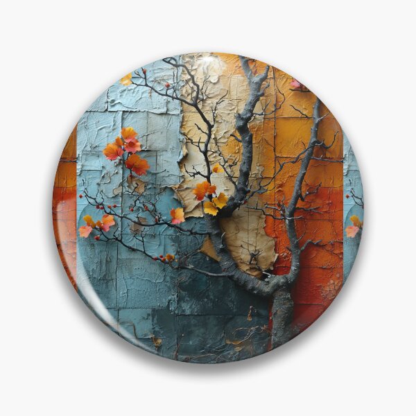 Item preview, Three-dimensional autumn tree collages with vibrant colors designed and sold by Piotrek0001.
