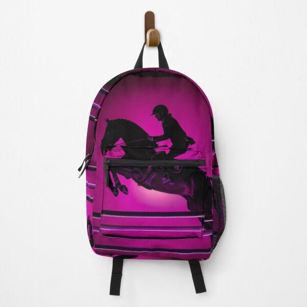 Item preview, Horse and rider show jumping monochrome silhouette event Active Outdoors Inspired Art designed and sold by CDC40.
