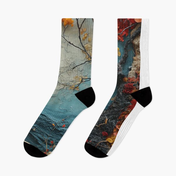 Item preview, Three-dimensional autumn tree collages with vibrant colors designed and sold by Piotrek0001.