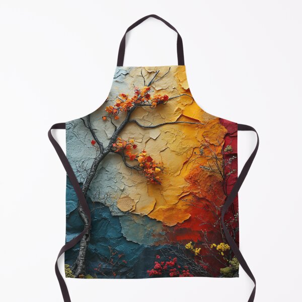 Item preview, Three-dimensional autumn tree collages with vibrant colors designed and sold by Piotrek0001.