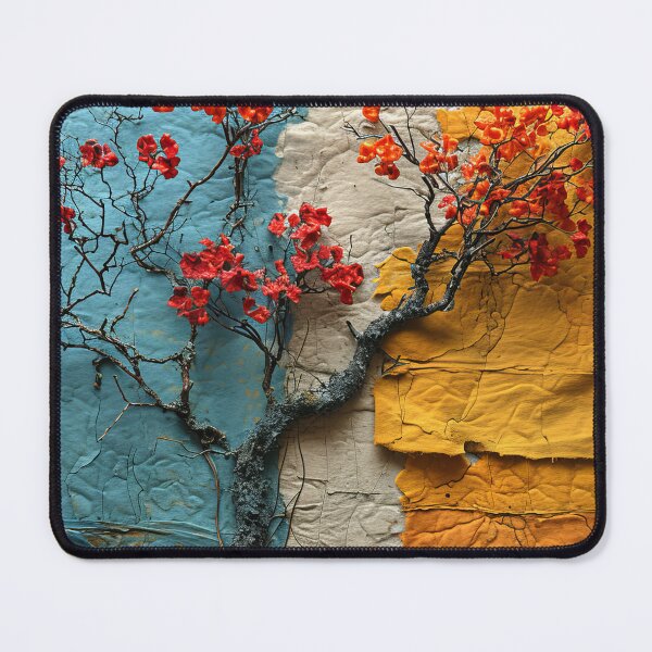 Item preview, Three-dimensional autumn tree collages with vibrant colors designed and sold by Piotrek0001.