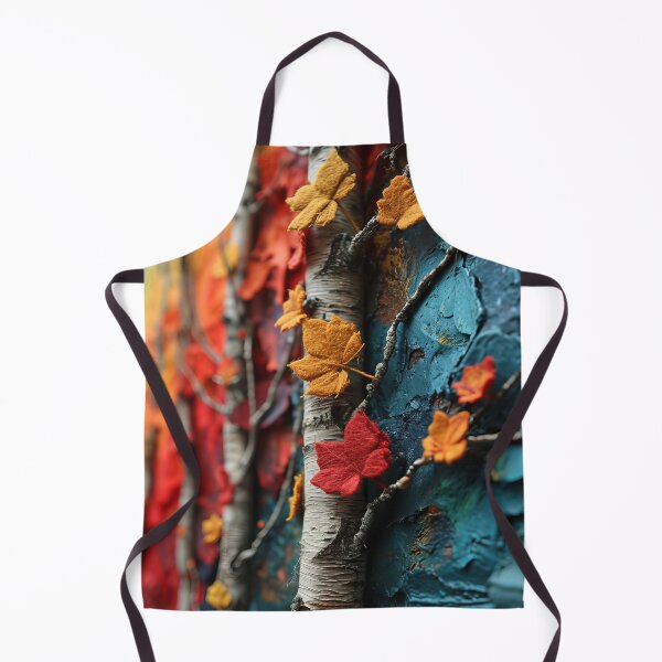 Item preview, Three-dimensional autumn tree collages with vibrant colors designed and sold by Piotrek0001.