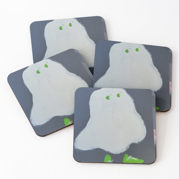 Item preview, A ghost with green witch boots walking designed and sold by FoxGlove5.