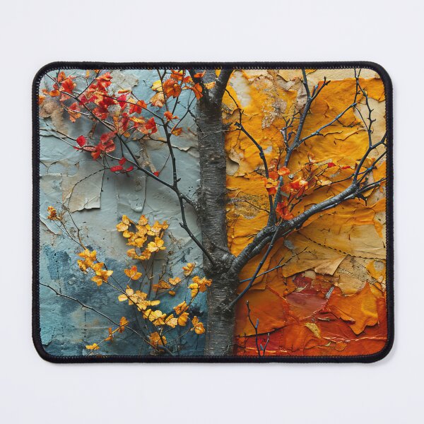Item preview, Three-dimensional autumn tree collages with vibrant colors designed and sold by Piotrek0001.