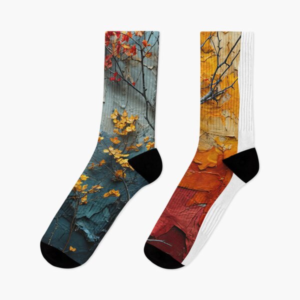 Item preview, Three-dimensional autumn tree collages with vibrant colors designed and sold by Piotrek0001.