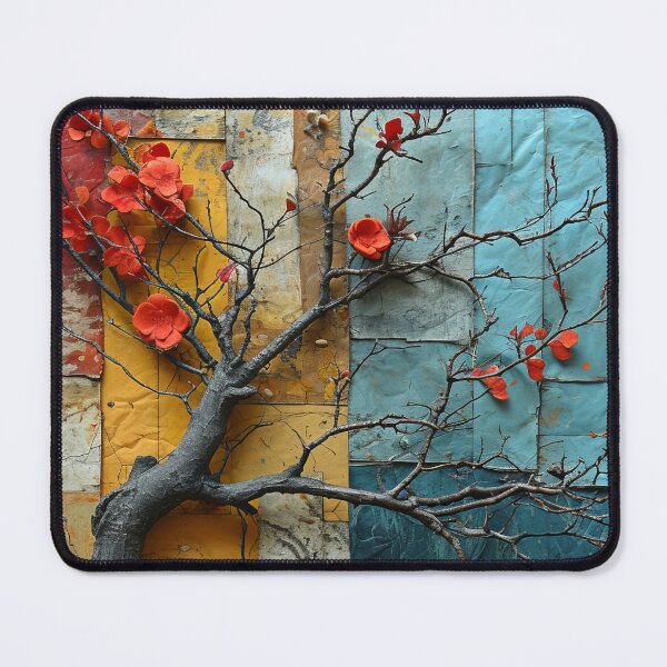 Item preview, Three-dimensional autumn tree collages with vibrant colors designed and sold by Piotrek0001.
