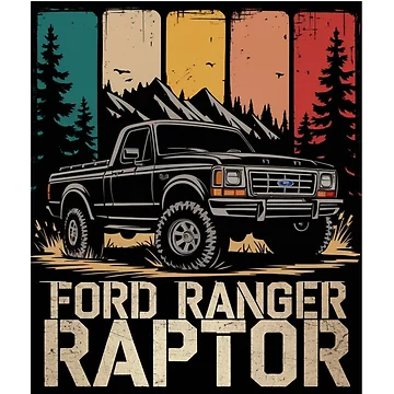 Artwork thumbnail, FORD RANGER RAPTOR RISOGRAPH T-SHIRT by FelicoDesign