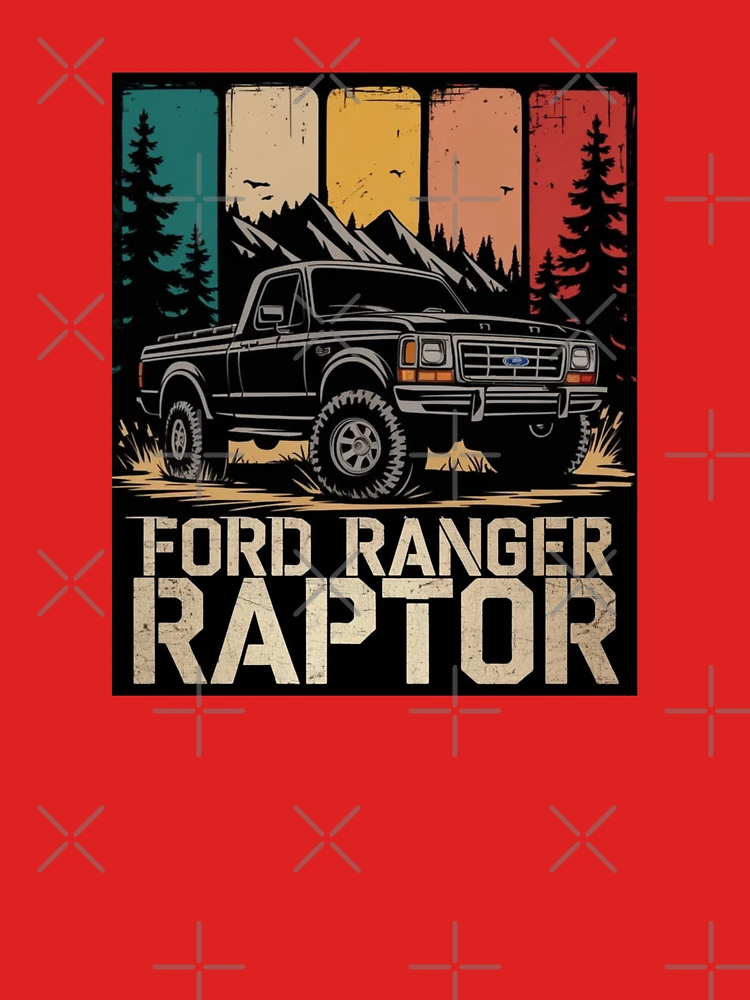 Thumbnail 4 of 4, V-Neck T-Shirt, FORD RANGER RAPTOR RISOGRAPH T-SHIRT designed and sold by FelicoDesign.