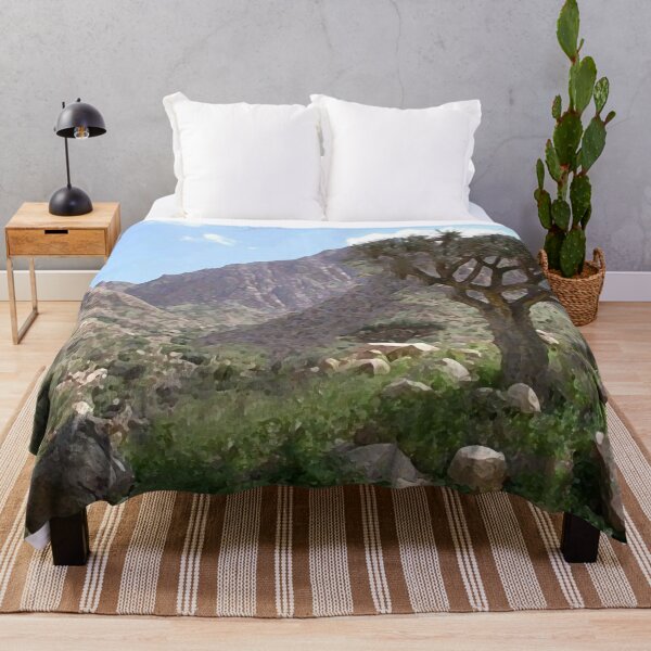 Item preview, mountain sky clouds plain tree rocks mountains plant designed and sold by AA-designstore.