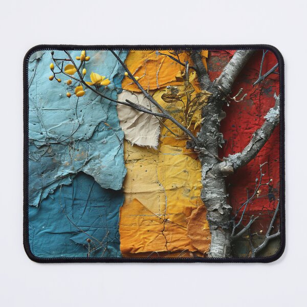 Item preview, Three-dimensional autumn tree collages with vibrant colors designed and sold by Piotrek0001.