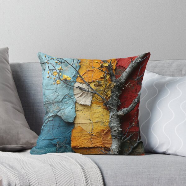 Item preview, Three-dimensional autumn tree collages with vibrant colors designed and sold by Piotrek0001.