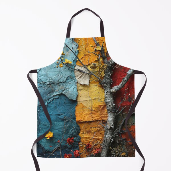 Item preview, Three-dimensional autumn tree collages with vibrant colors designed and sold by Piotrek0001.