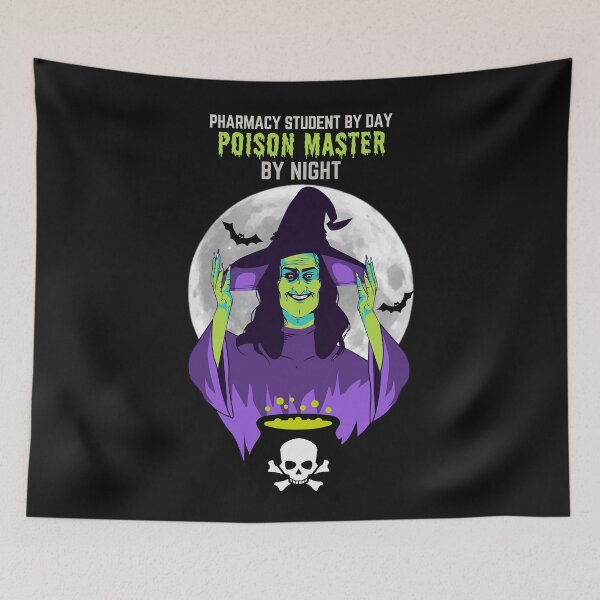 Item preview, Pharmacy Student By Day. Poison Master By Night. Funny Halloween designed and sold by Anniko Art Studio.