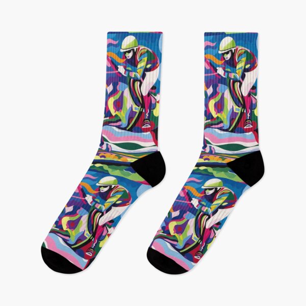 Item preview, Horse and rider cross country event psychedelic Active Outdoors Inspired Art designed and sold by CDC40.