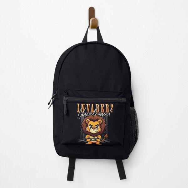 Item preview, Fierce Lion Invader Unwelcome Cartoon Design designed and sold by Taans-Creation.
