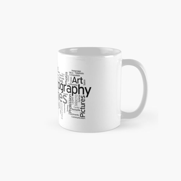 Photography Word Art 5 Classic Mug