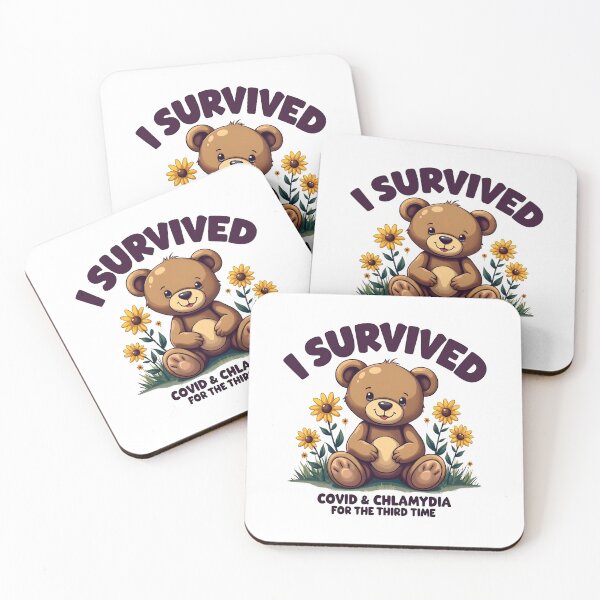 Item preview, "I SURVIVED i COVID & CHLAMYDIA  FOR THE THIRD TIME"Offensive Dark Humor T-Shirt designed and sold by AI-volution.
