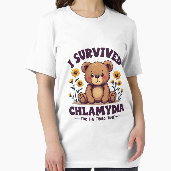 Artikel-Vorschau von "Ich habe COVID und Chlamydien zum dritten Mal überlebt" Ironisches, lustiges und beleidigendes T-Shirt, designt und verkauft von AI-volution.