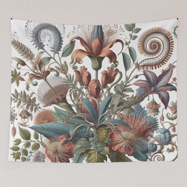 Item preview, Flora - An Ernst Haeckel Style Vintage Botanical Print designed and sold by ClassicRetroism.