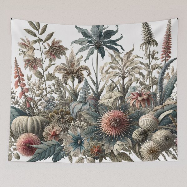 Item preview, Flora - An Ernst Haeckel Style Vintage Botanical Print designed and sold by ClassicRetroism.
