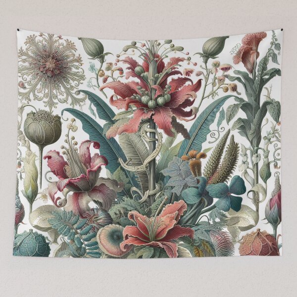 Item preview, Flora - An Ernst Haeckel Style Vintage Botanical Print designed and sold by ClassicRetroism.