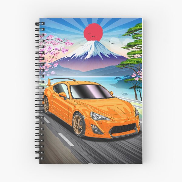 Item preview, Nippon Sunrise Toyota GR86 in front Mt.Fuji designed and sold by JDM Guyvit.