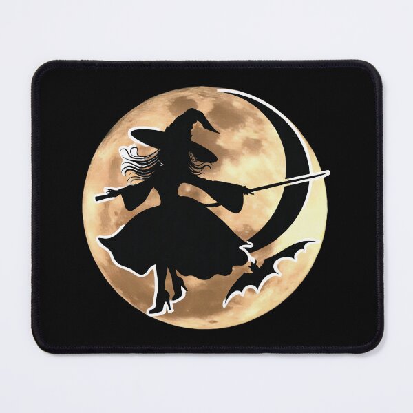Item preview, Witch on a broom. Moon. designed and sold by MagelliShop.