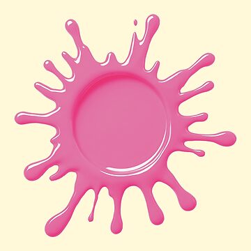Artwork thumbnail, Bubblegum Pink Paint Splash by FotiraStudio