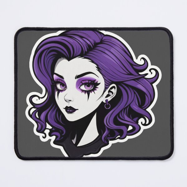 Item preview, Goth Makeup Girl Classic Vintage Gothic Style designed and sold by MadnessEnvelope.