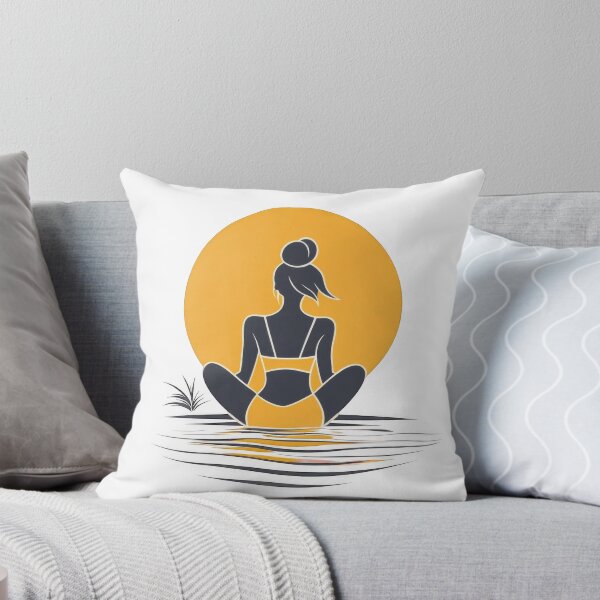 Item preview, Woman sitting on the shore designed and sold by WickerStudio.