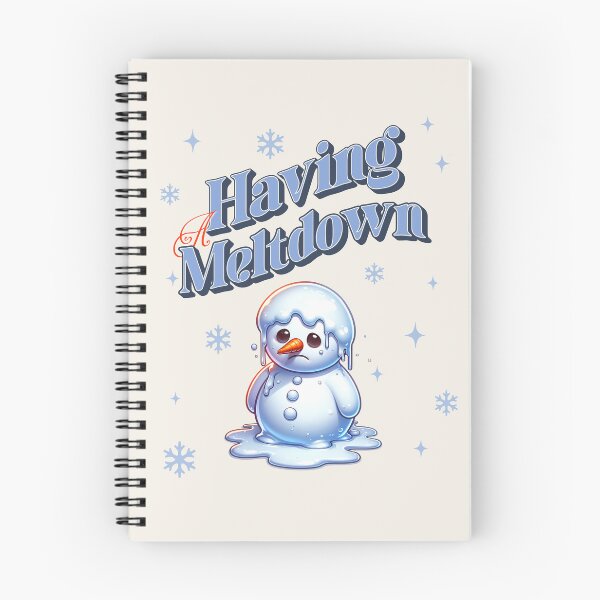 Item preview, Melting Snowman Humor - "Having a Meltdown" Winter Design designed and sold by PricklyBearArt.